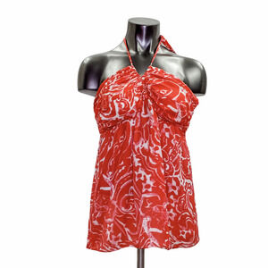 Inc International Concepts Silk Paisley Halter Top